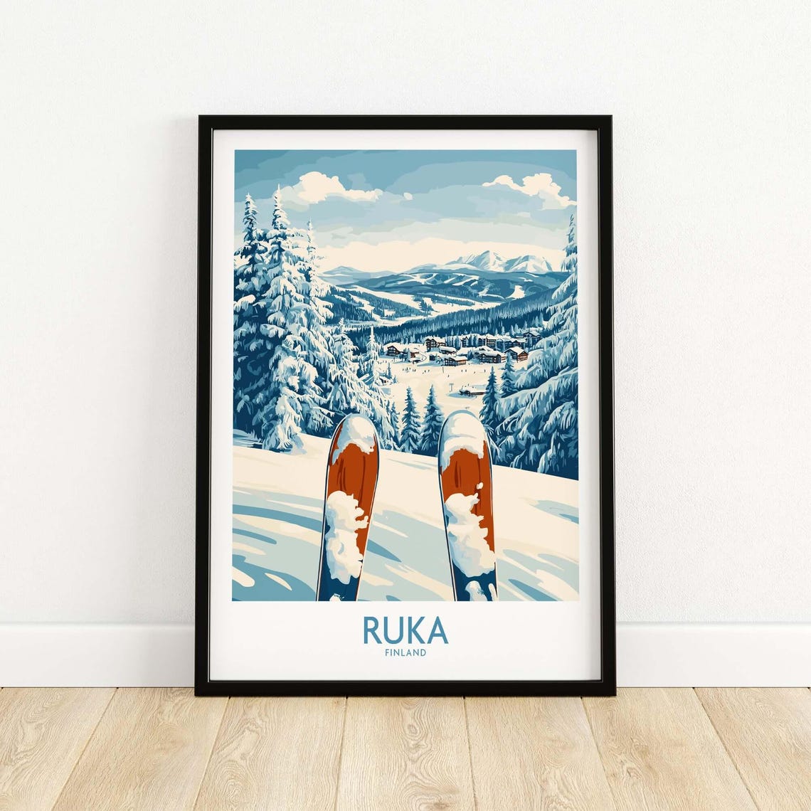 Winter Sports Art Print, Gift For Skier - Image 5
