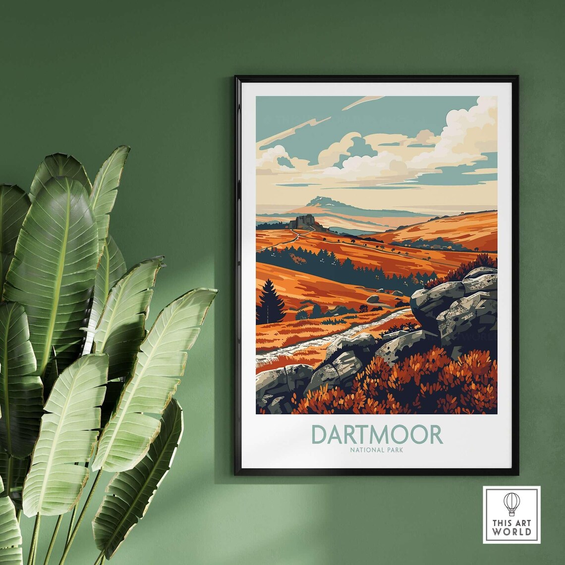 Dartmoor National Park - Vintage Travel Poster - Image 2