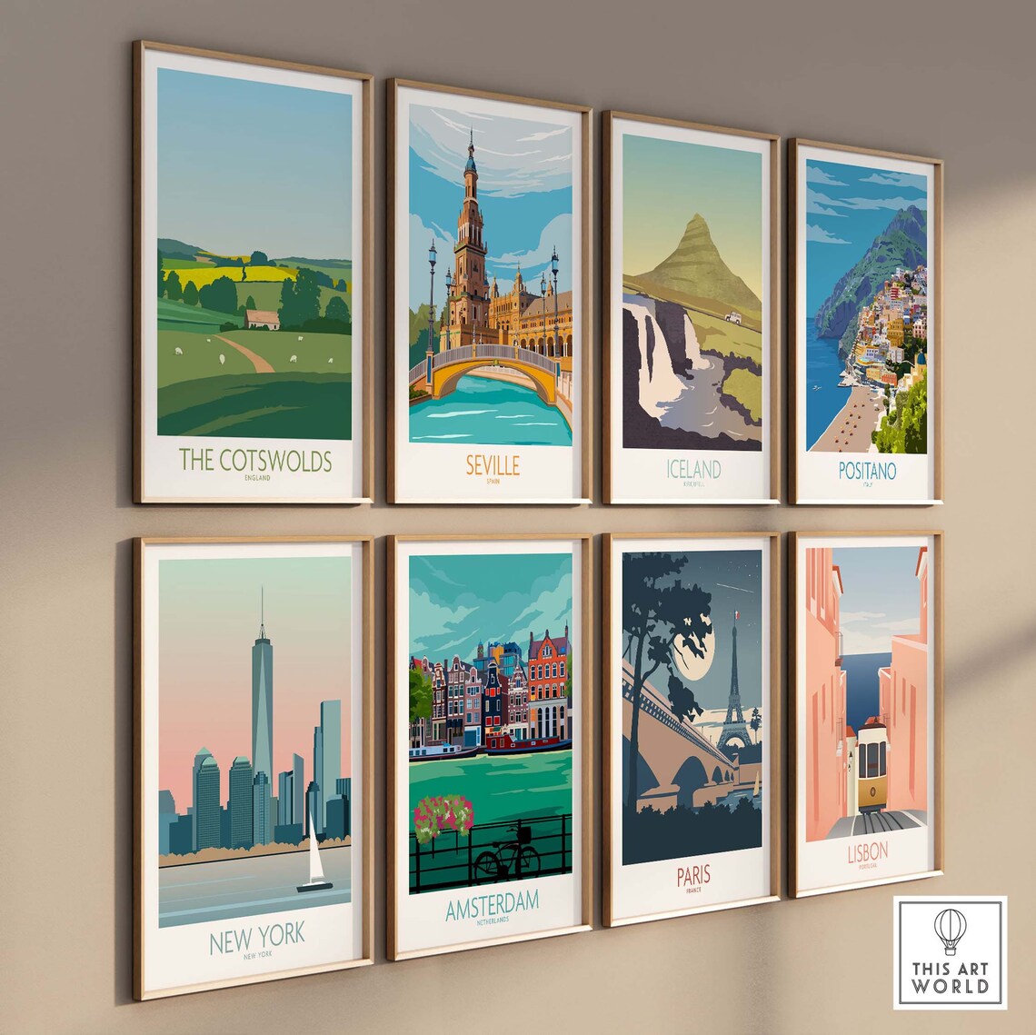 The Cotswolds England Travel Poster - Image 3