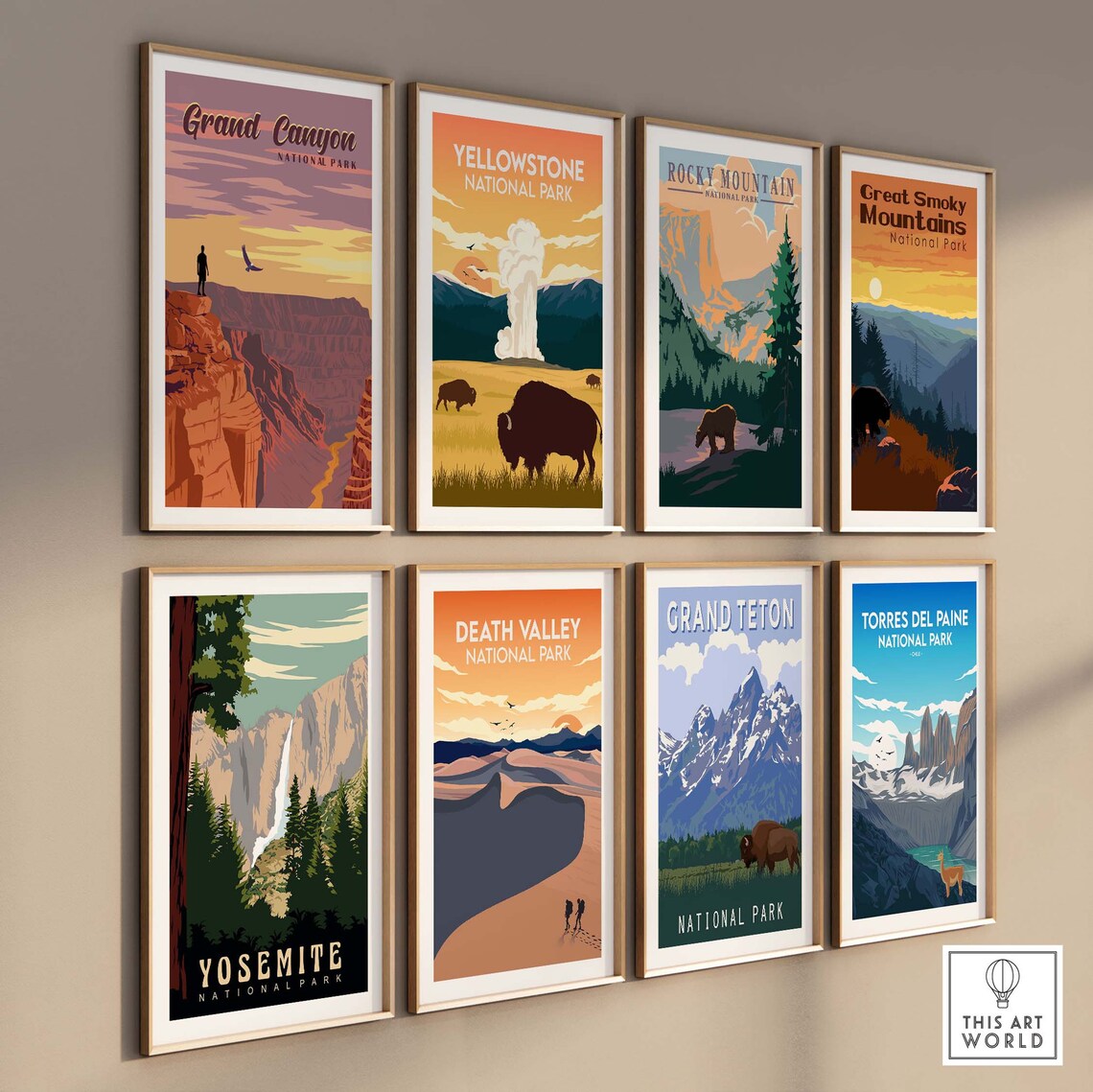 Grand Canyon National Park Travel Poster Art Print - Image 3