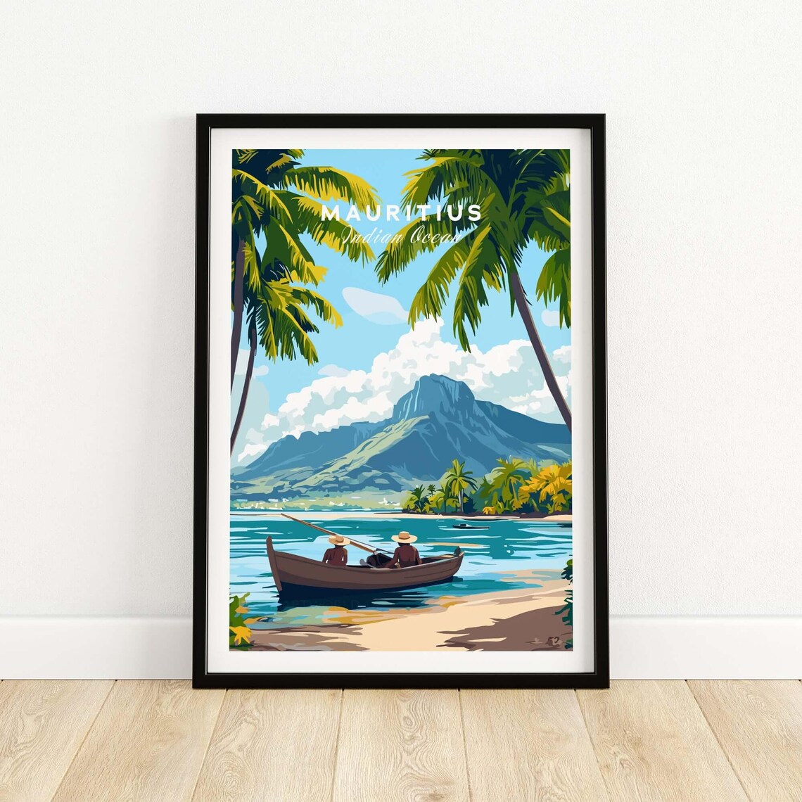 Mauritius Island, Serene Tropical Escape Poster