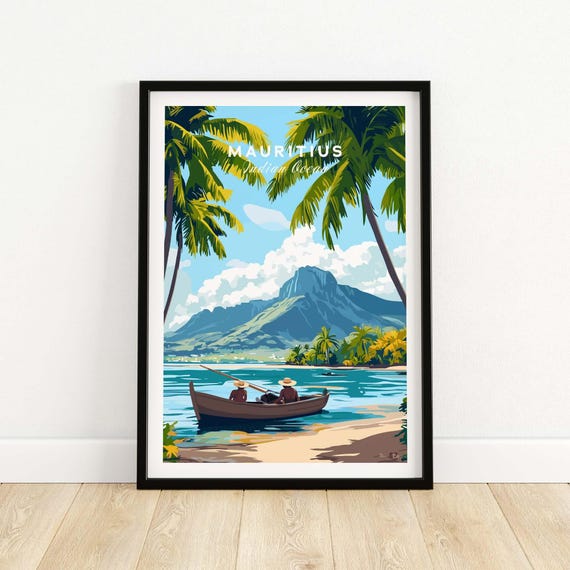 Mauritius Island, Serene Tropical Escape Poster