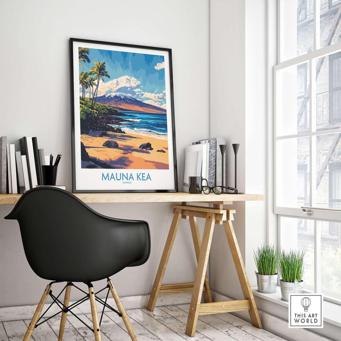 Mauna Kea Travel Poster, Hawaii Wall Art - Image 4