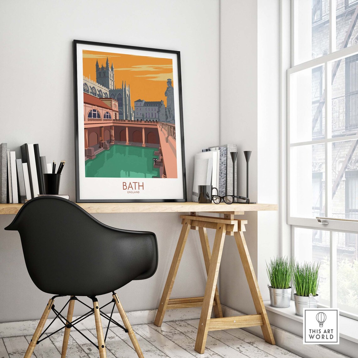 Bath England Travel Poster, Travel Poster Art Print - Image 4