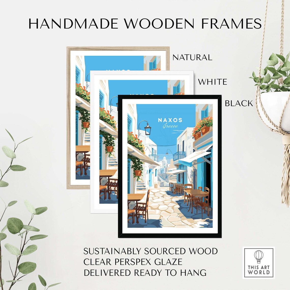 Naxos Travel Poster Art Print, Home Decor - Image 4
