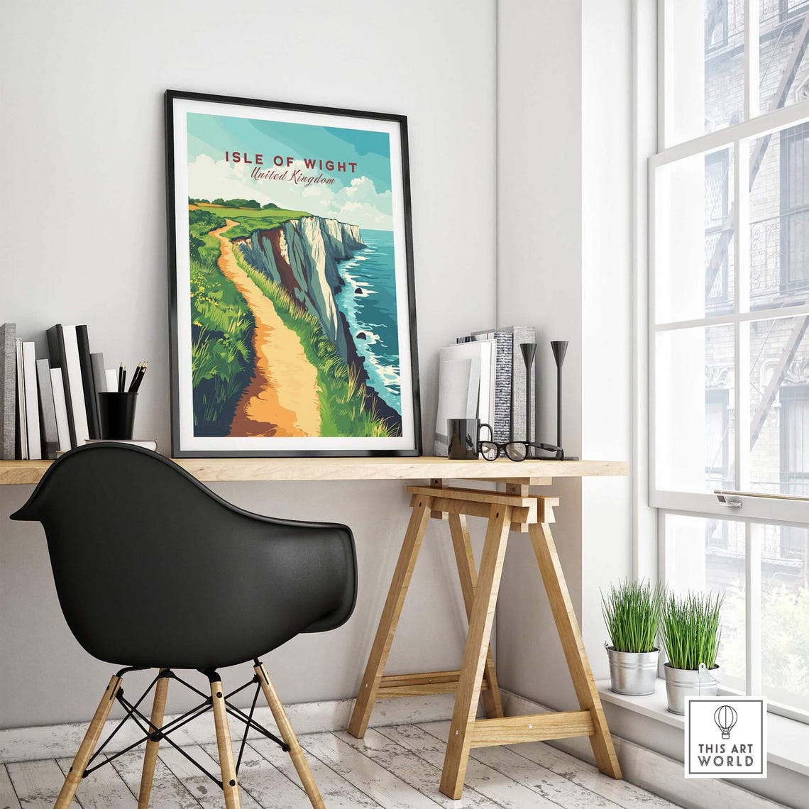 Isle Of Wight Travel Poster, Art Lovers Gift - Image 4