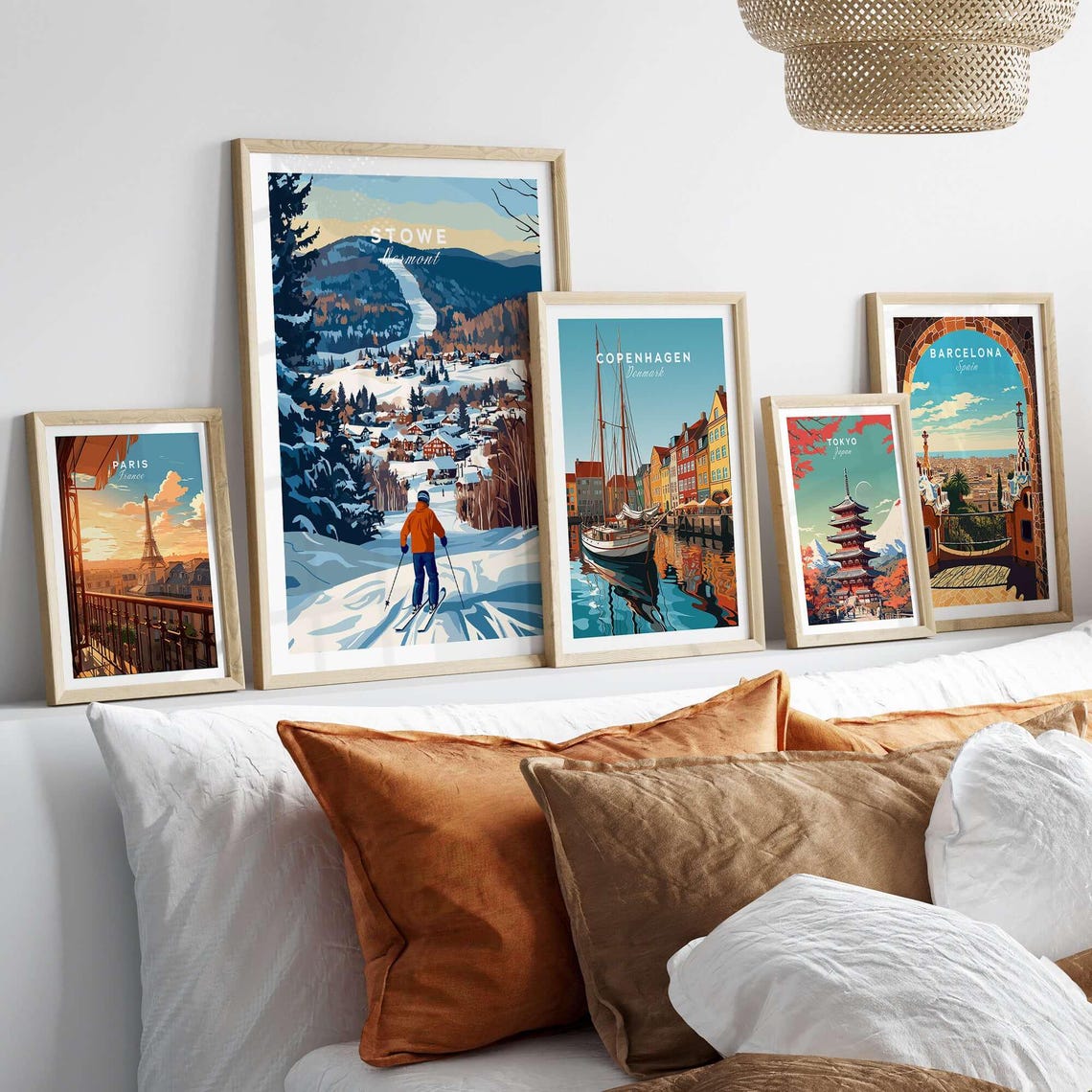 Stowe Ski Resort Travel Poster, Vermont Gift - Image 3