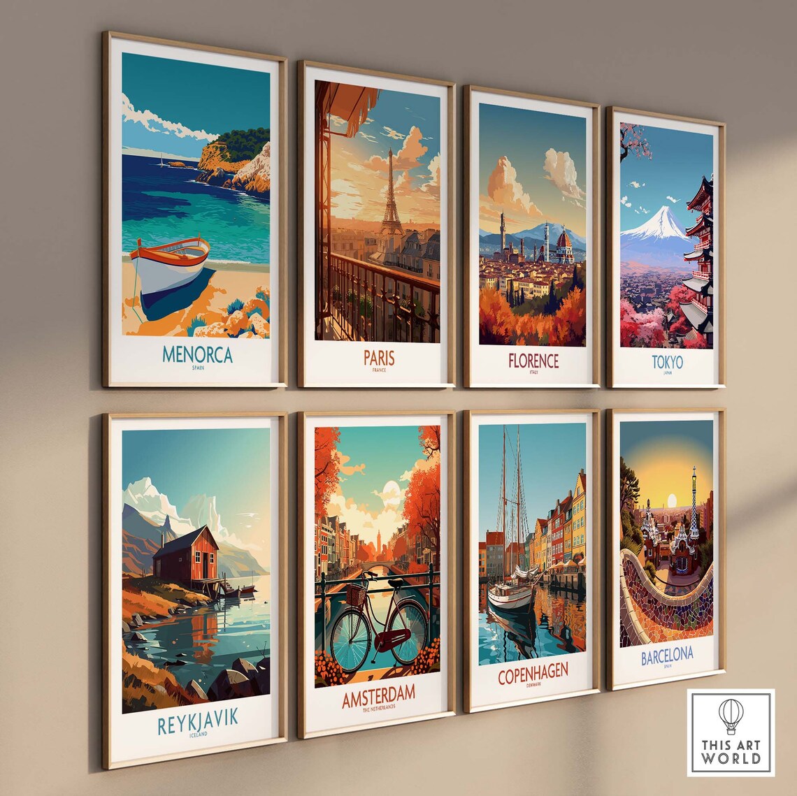 Menorca Travel Poster, Home Decor Art Print - Image 3