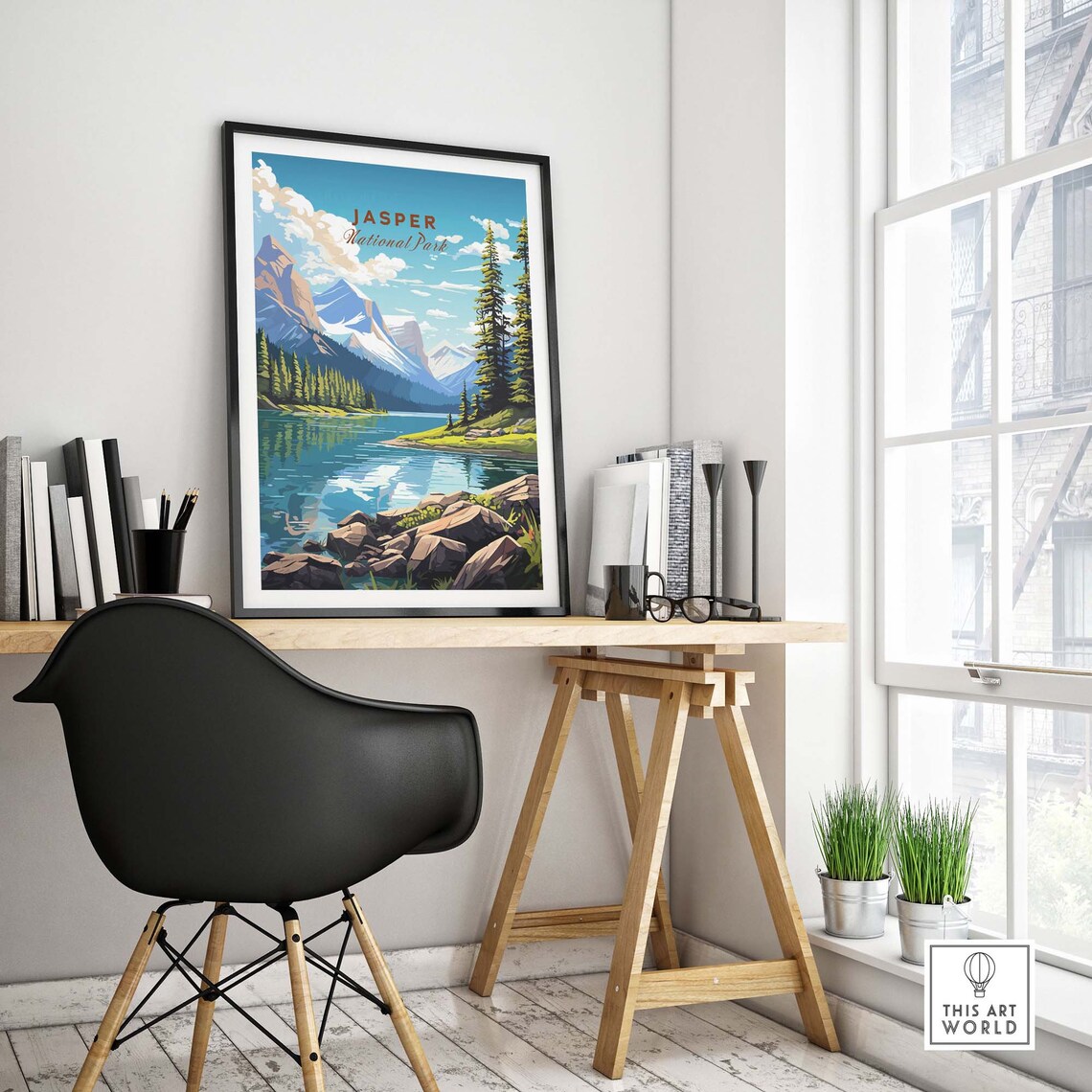 Jasper National Park Travel Poster, Home Decor Print - Image 4