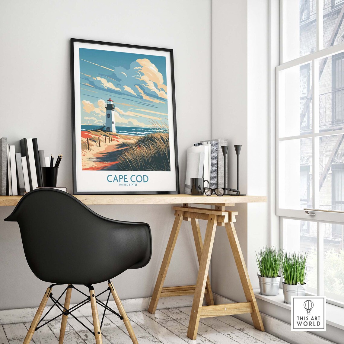 Cape Cod Travel Poster, Home Decor Art Print - Image 4