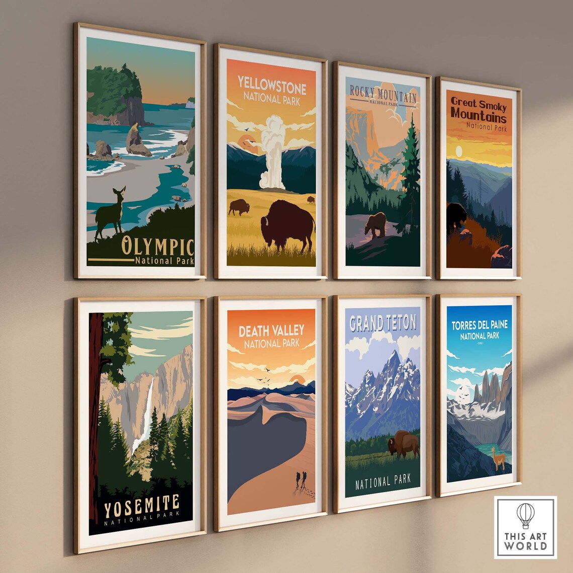 Olympic National Park Travel Poster, Washington Art Print - Image 3