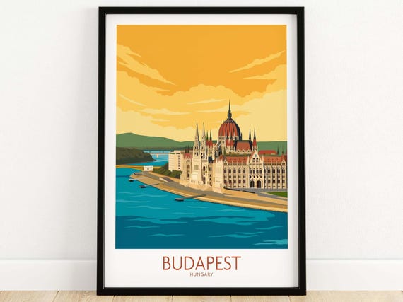 Budapest Gift Travel Poster