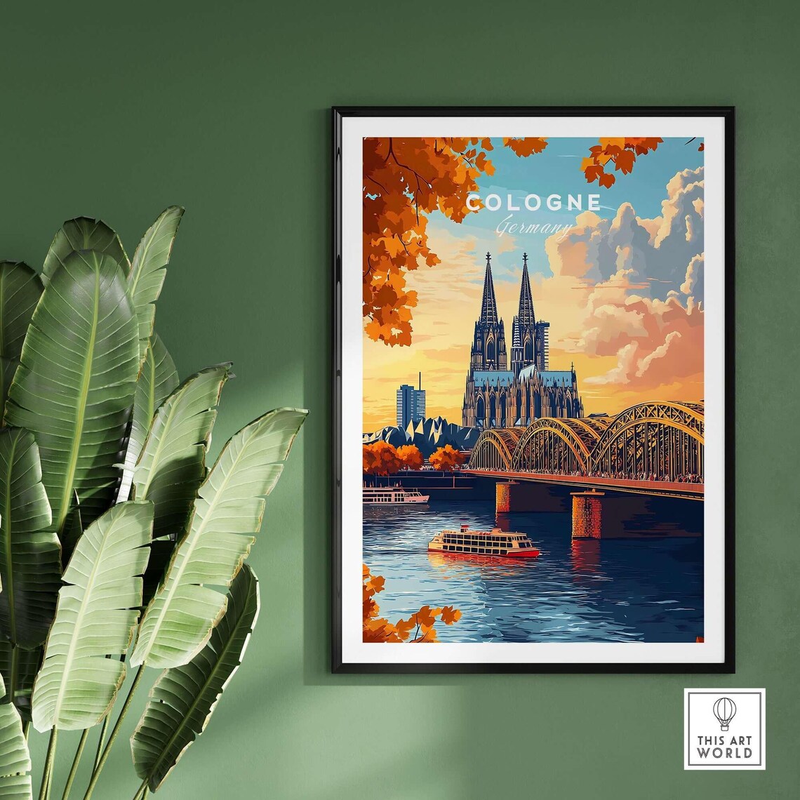 Cologne Wall Hanging Home Decor Poster Print - Image 2