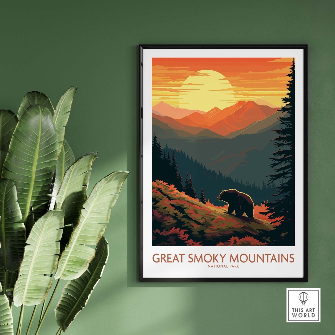 Great Smoky Mountains Travel Poster, Home Decor - Image 2