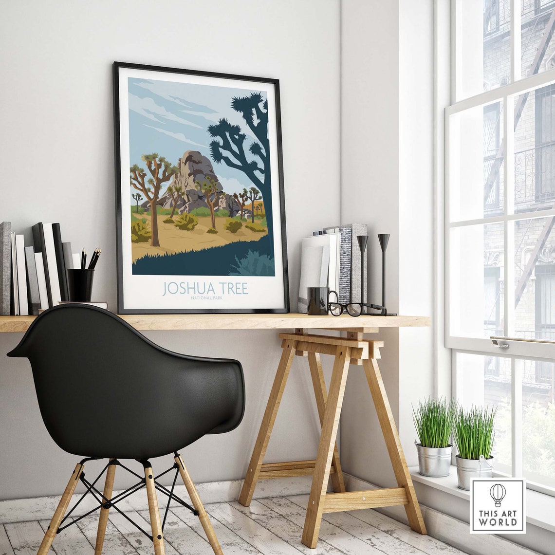 Joshua Tree National Park Desert Trees Vintage Travel Poster Art - Image 4