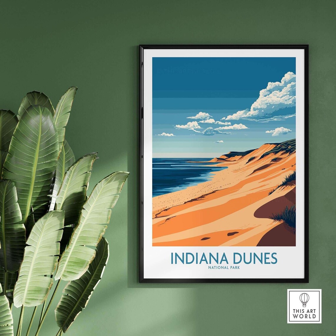 Indiana Dunes Travel Poster, National Park - Image 2