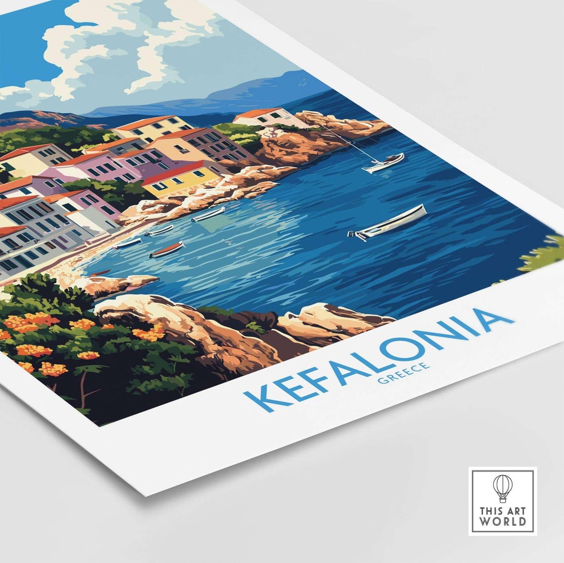 Kefalonia Home Decor Wall Art Print - Image 4