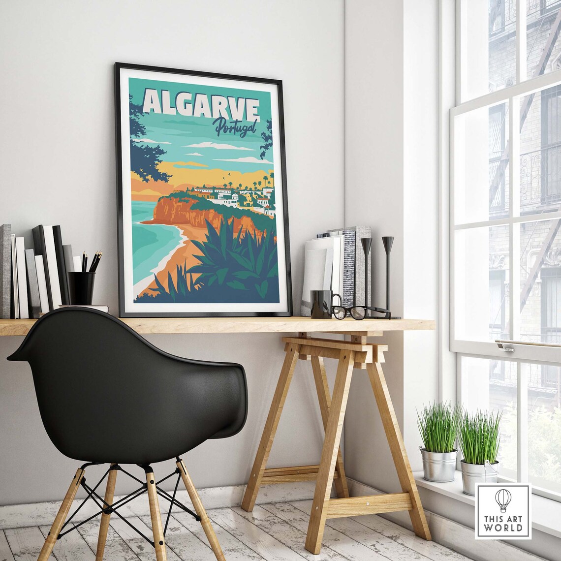 Algarve Portugal Vintage Travel Poster Art Print - Image 4