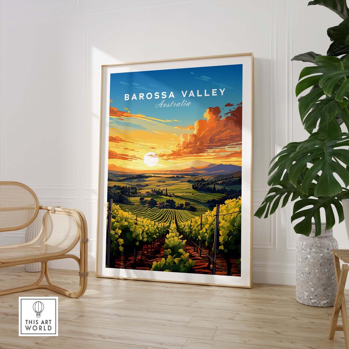 Barossa Valley Australia Travel Poster, Wall Art Print - Image 3