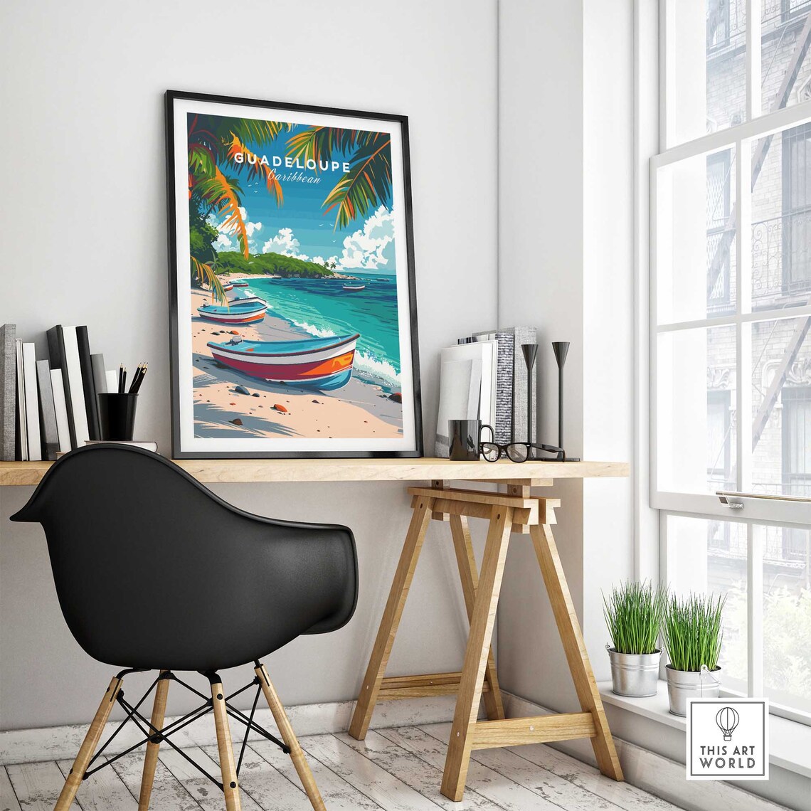 Guadeloupe Travel Poster, Home Decor Art Print - Image 4