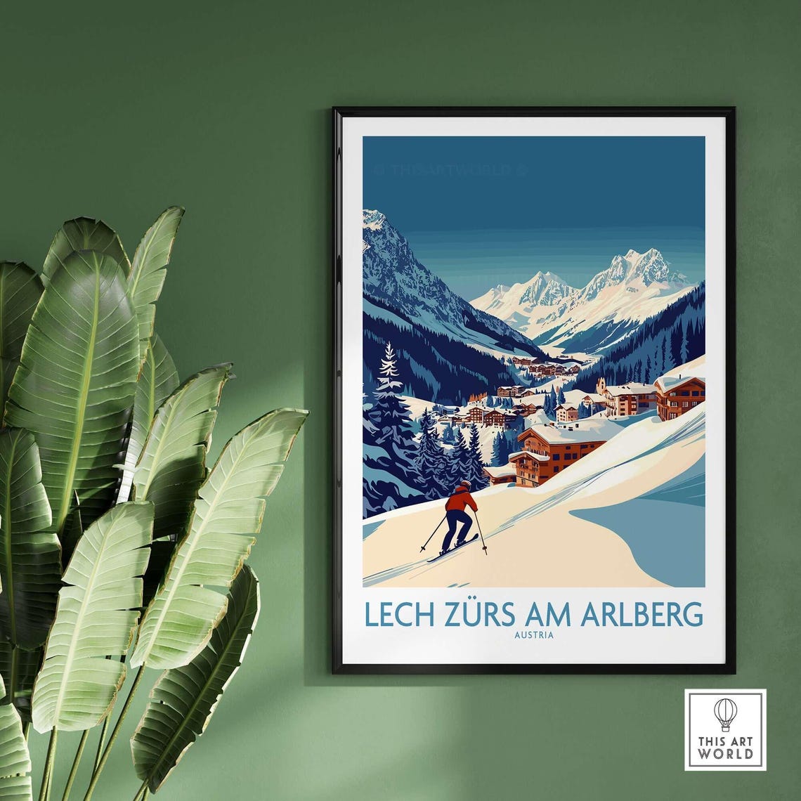 Ski Wall Art, Lech Zrs Am Arlberg Ski Lodge - Image 2