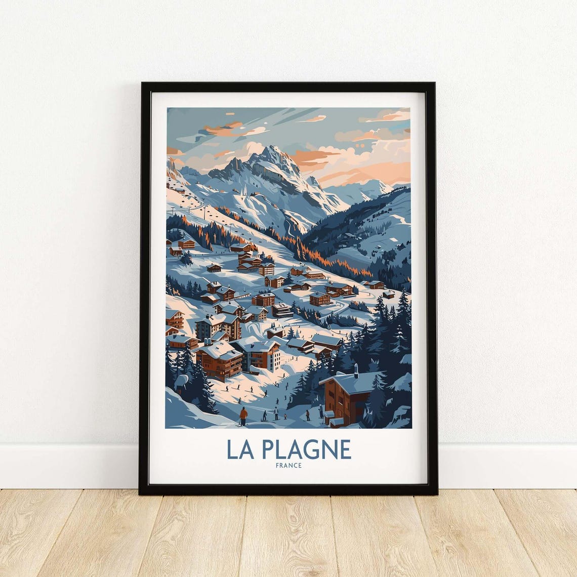 La Plagne French Alps Ski Resort Poster - Image 5