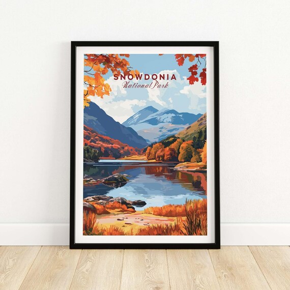Snowdonia National Park Wales - Travel Poster