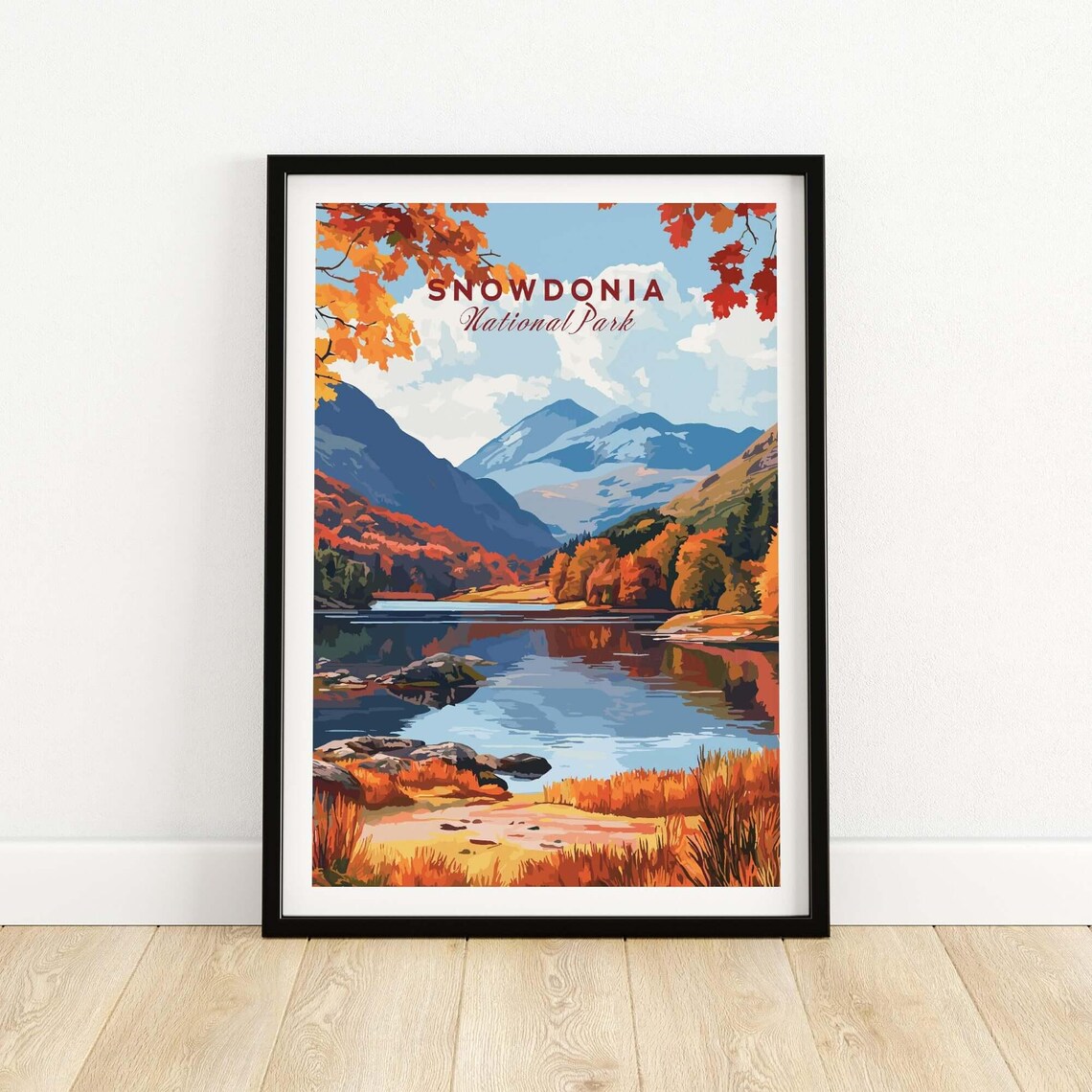 Snowdonia National Park Wales - Travel Poster