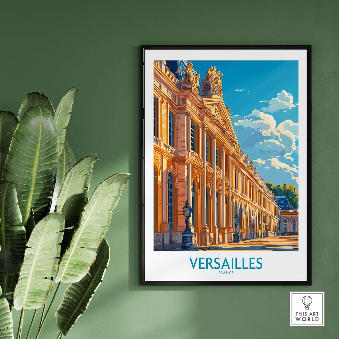 Versailles France Palace Grand Colonnade Facade Travel Poster - Image 2