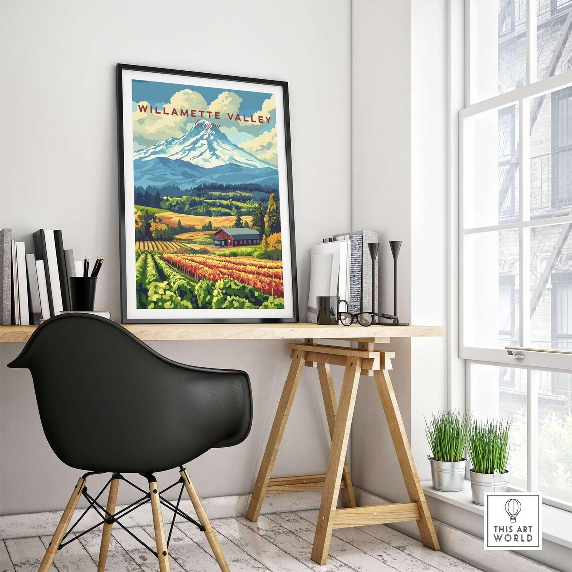 Willamette Valley Oregon, Wine Country Art Print - Image 4