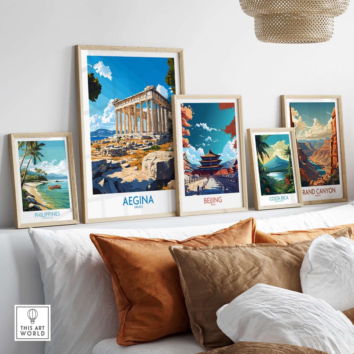 Aegina Travel Poster, Temple Of Aphaia - Image 3