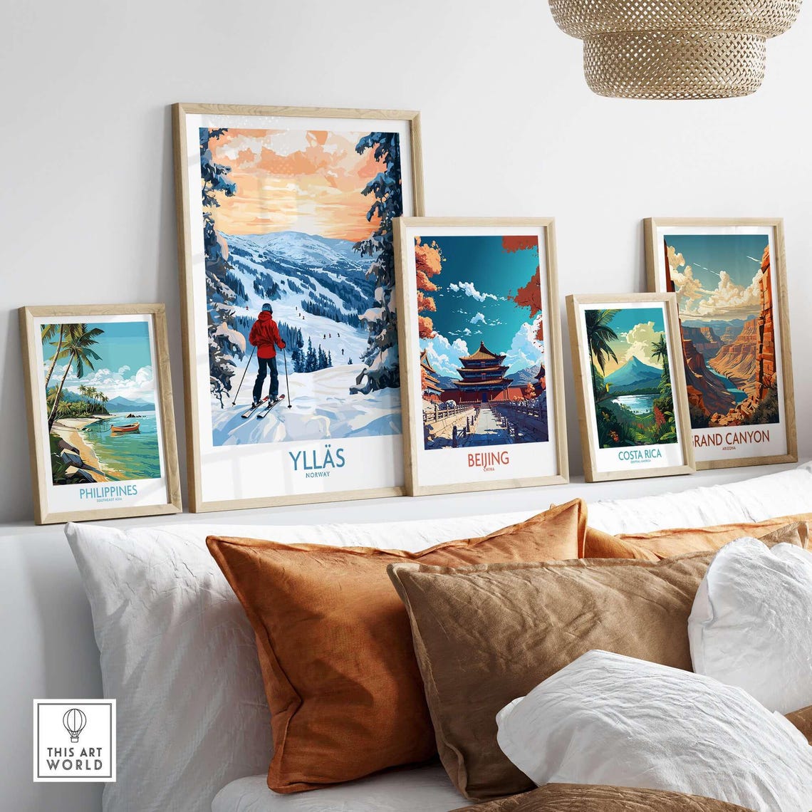 Ylls Ski Resort, Winter Sports Art Print - Image 3