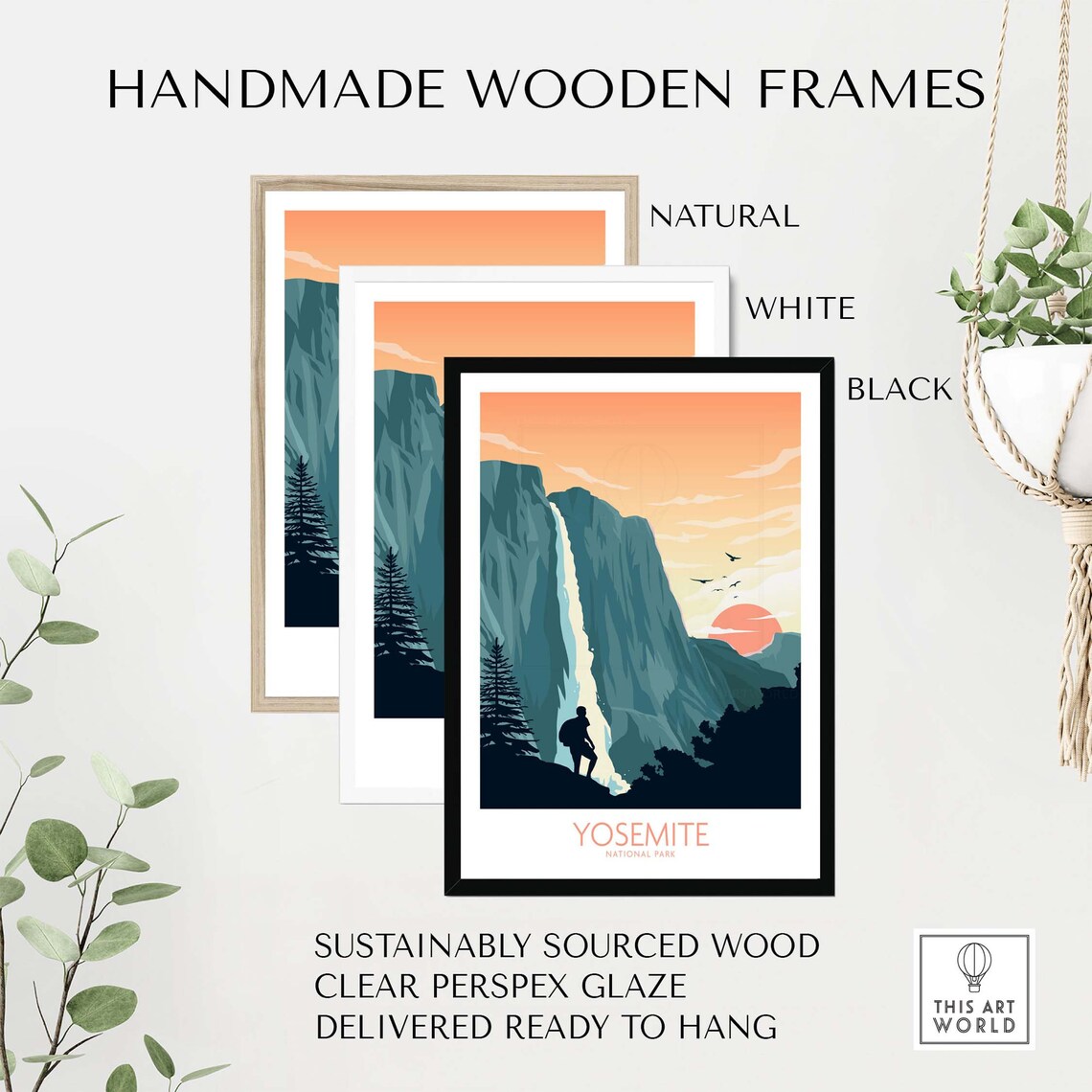 Yosemite National Park Travel Poster, Home Decor Gift - Image 2