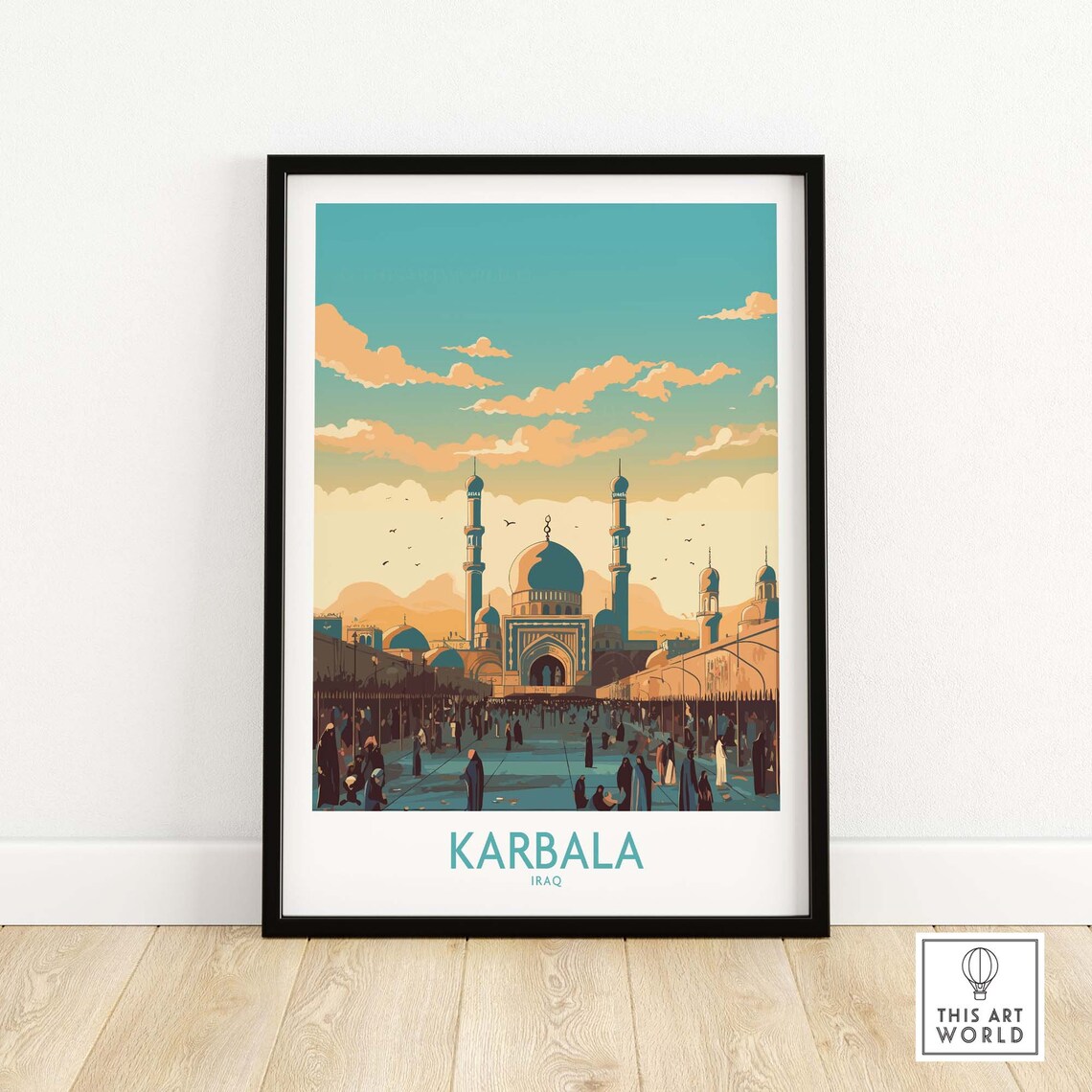 Karbala Travel Poster, Home Decor Art Print