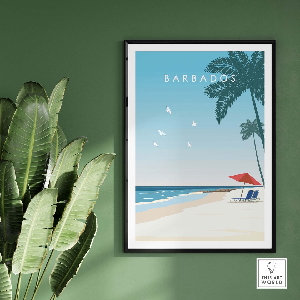 Barbados Minimalist Art Print, Travel Poster - Image 3