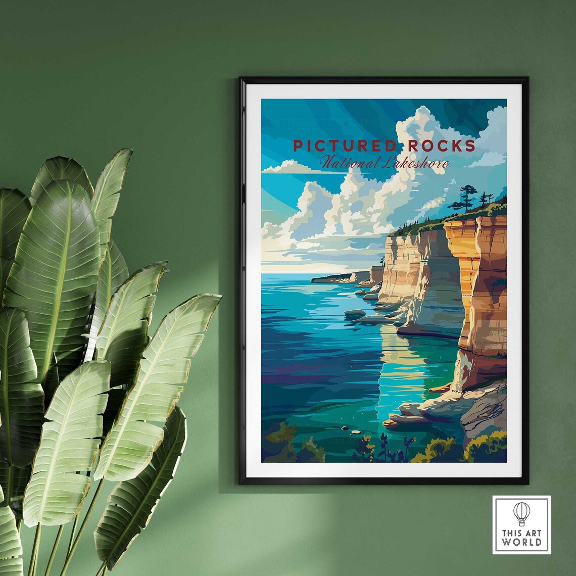 Pictured Rocks National Lakeshore Travel Poster - Image 2