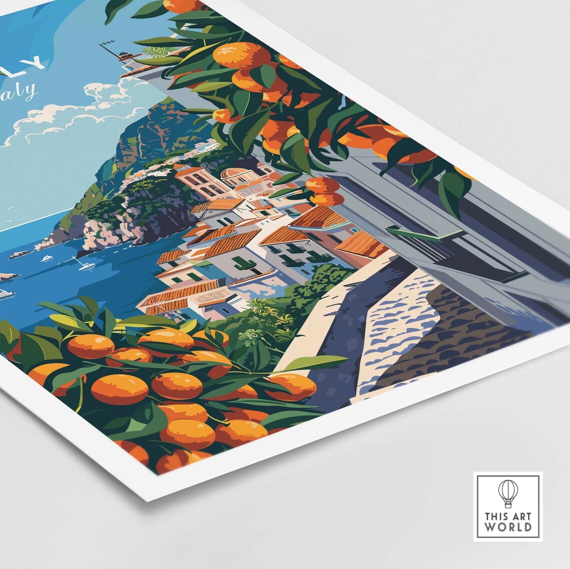 Sicily Travel Poster, Italy Travel Art Print - Image 4