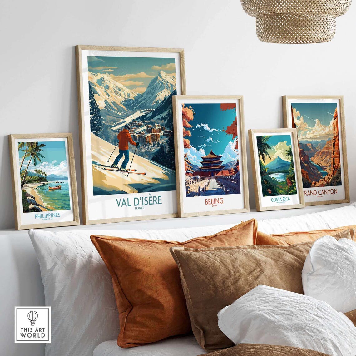 Val Disre, France Ski Resort Poster - Image 3
