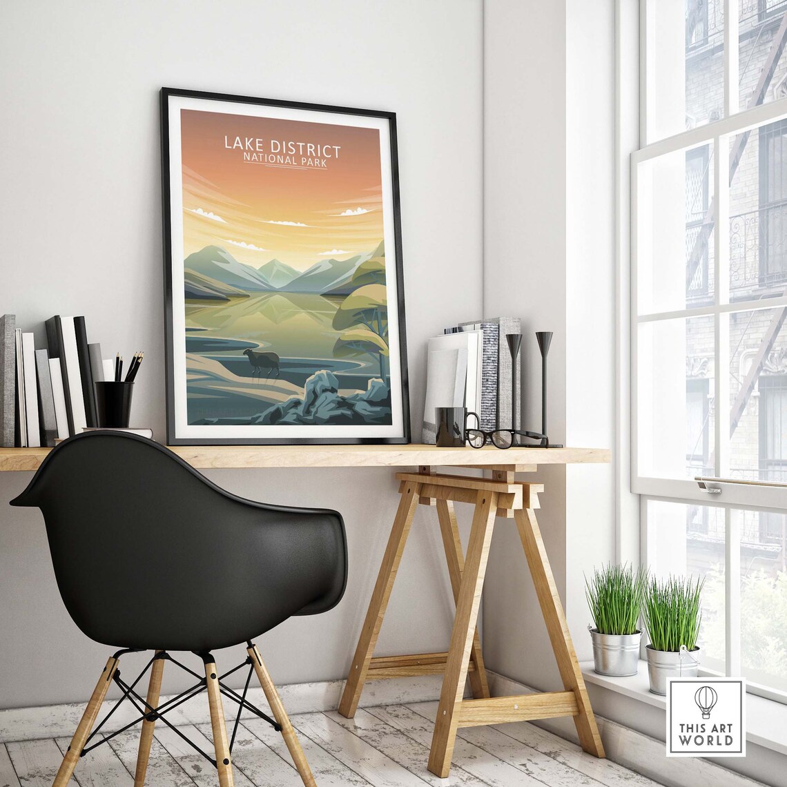 Lake District Travel Poster, English Countryside Print - Image 4