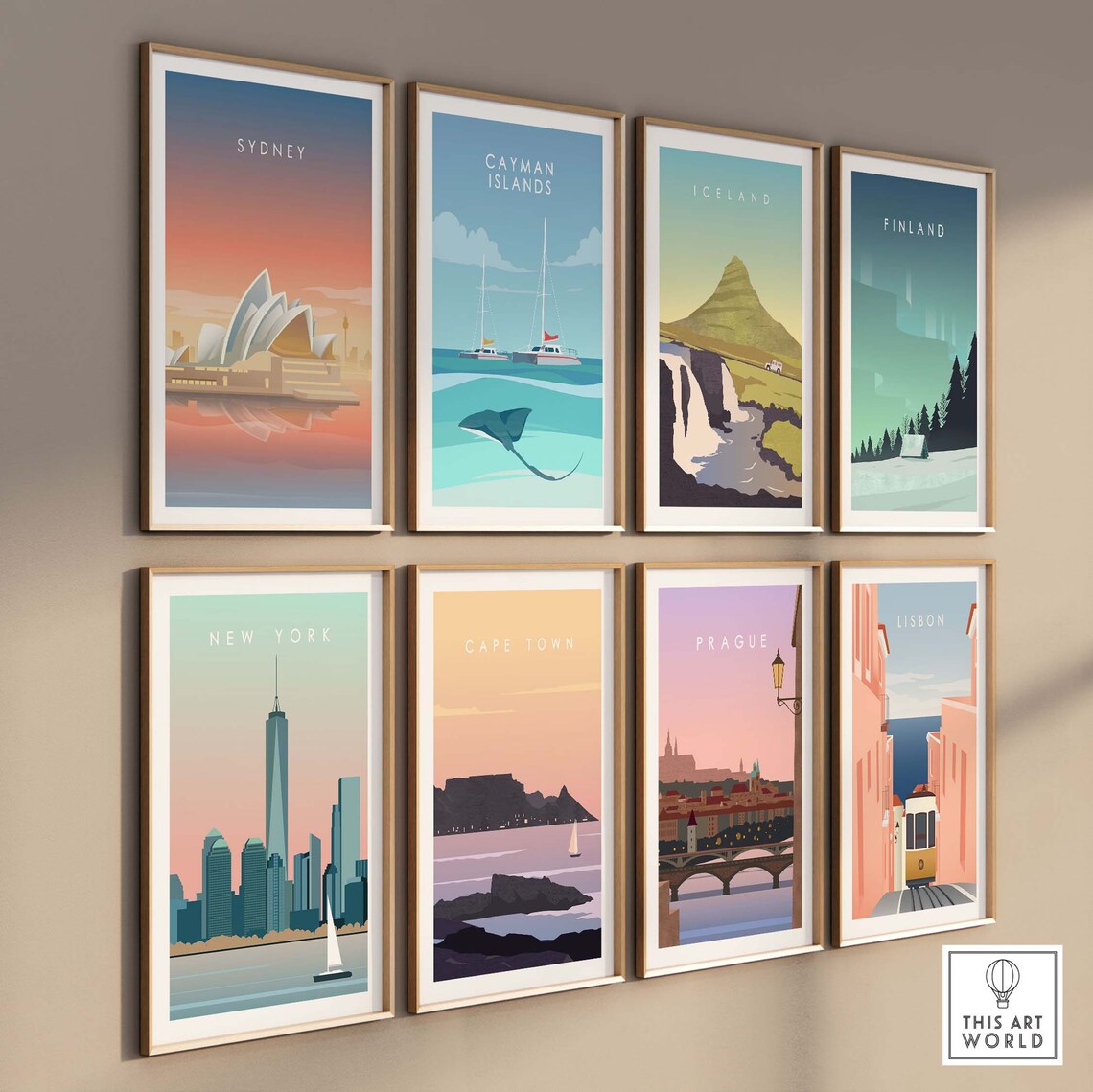 Sydney Australia Travel Poster, Opera House Art Print - Image 3