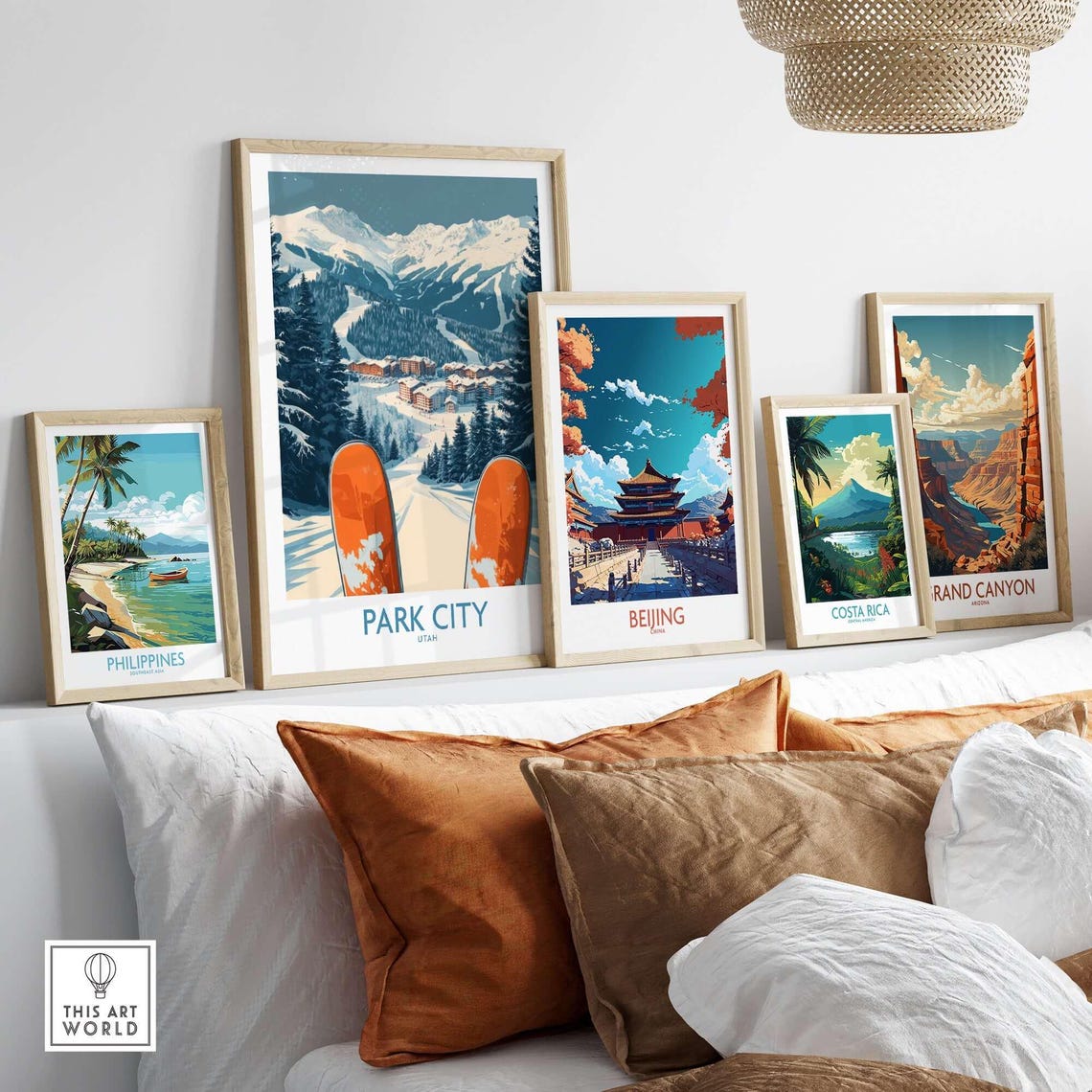 Park City Ski Art Print, Utah Ski Lodge Decor - Image 3