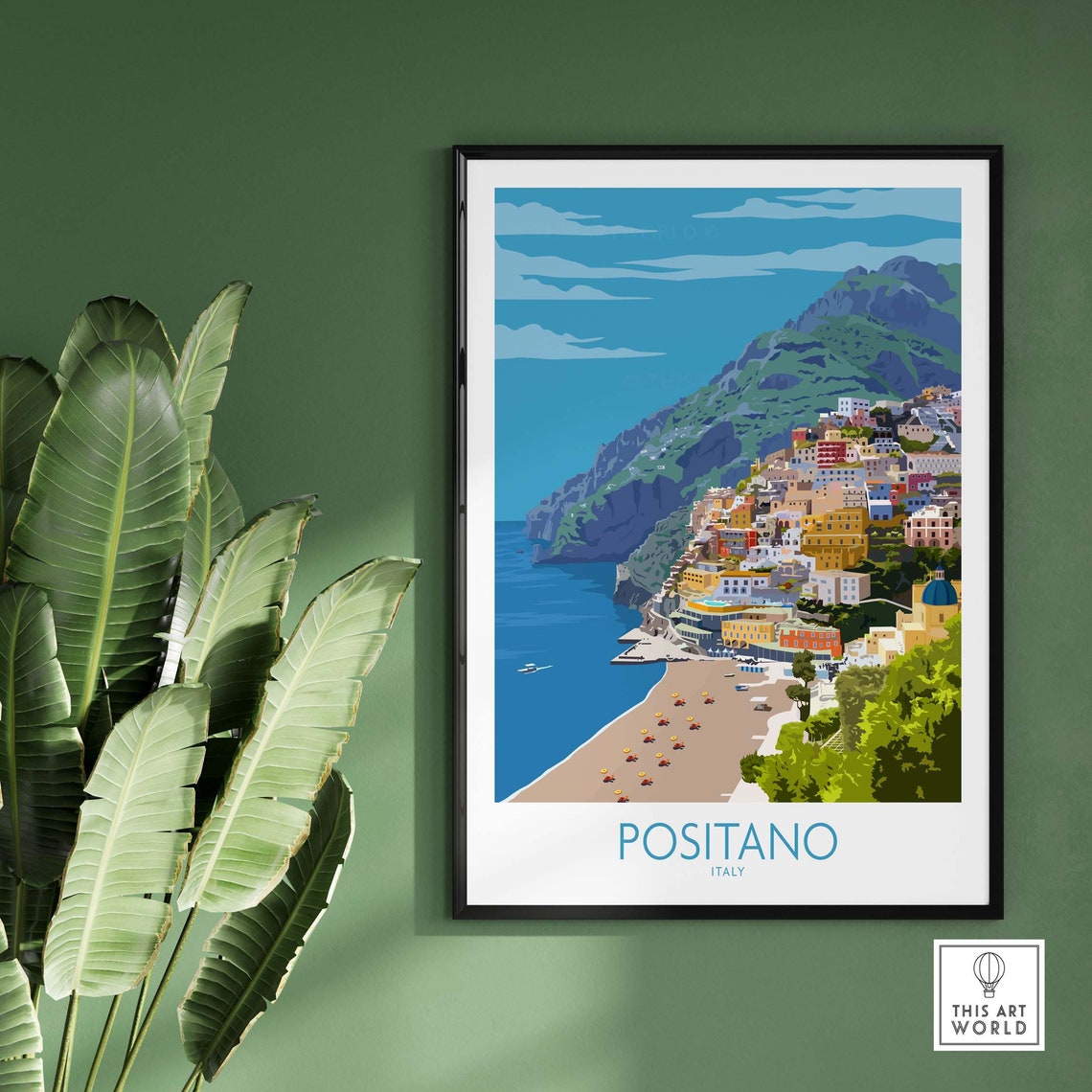 Positano Italy Wall Art Poster - Image 2