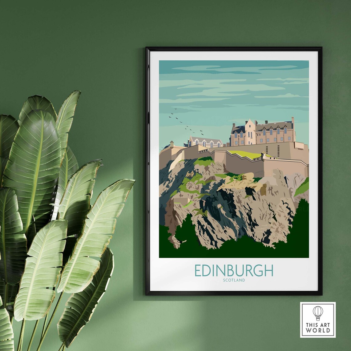 Edinburgh Travel Poster, Scottish Home Decor Art Print - Image 2