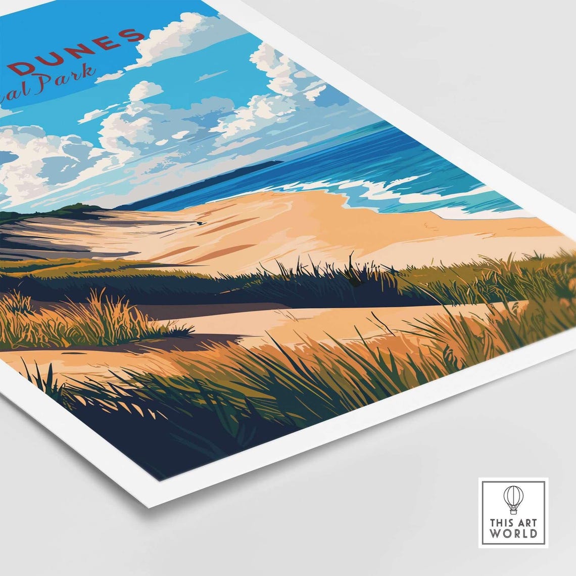 Indiana Dunes Travel Poster, National Park Art - Image 5
