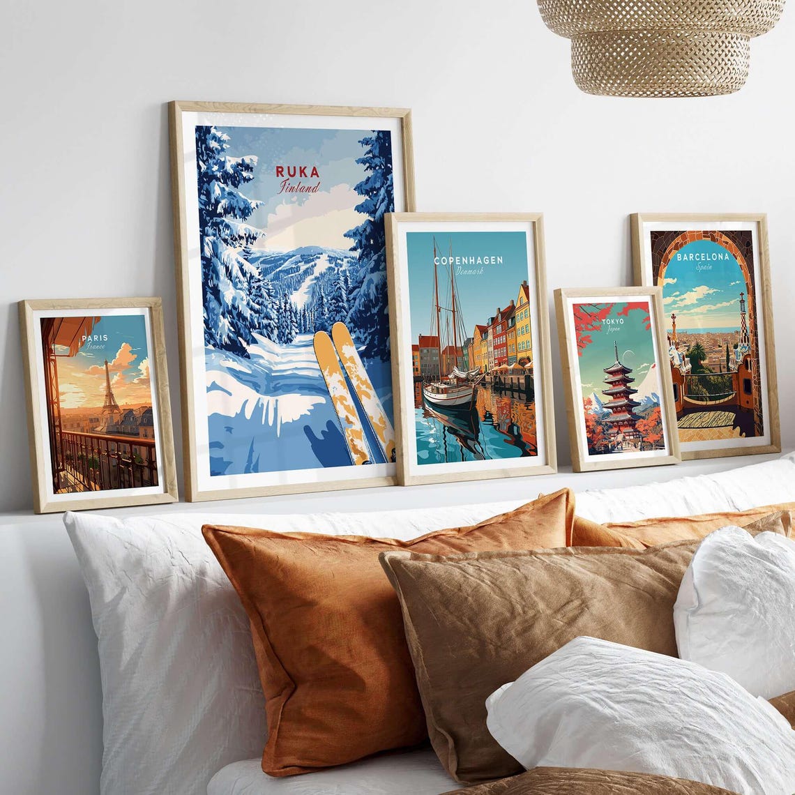 Ruka Travel Poster, Ski Resort Adventure - Image 3