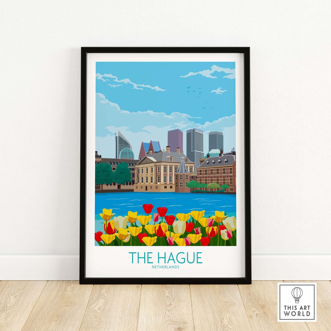 The Hague, Netherlands Travel Poster
