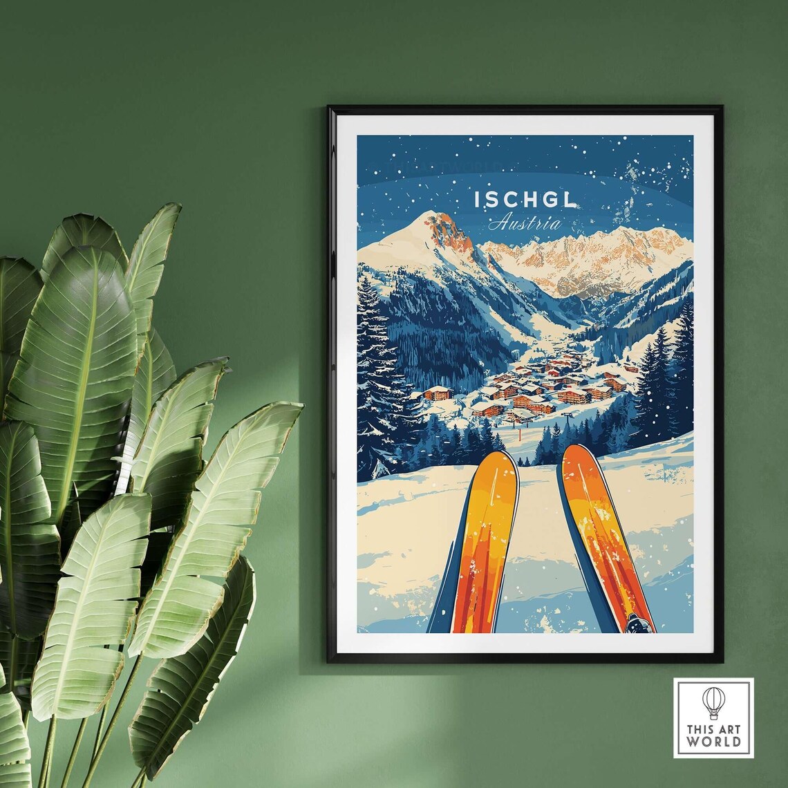 Ischgl Ski Resort, Winter Sports Travel Poster - Image 2