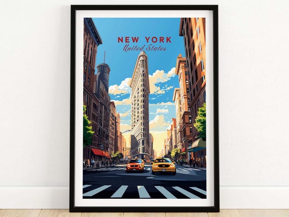 New York City Travel Poster Art Print