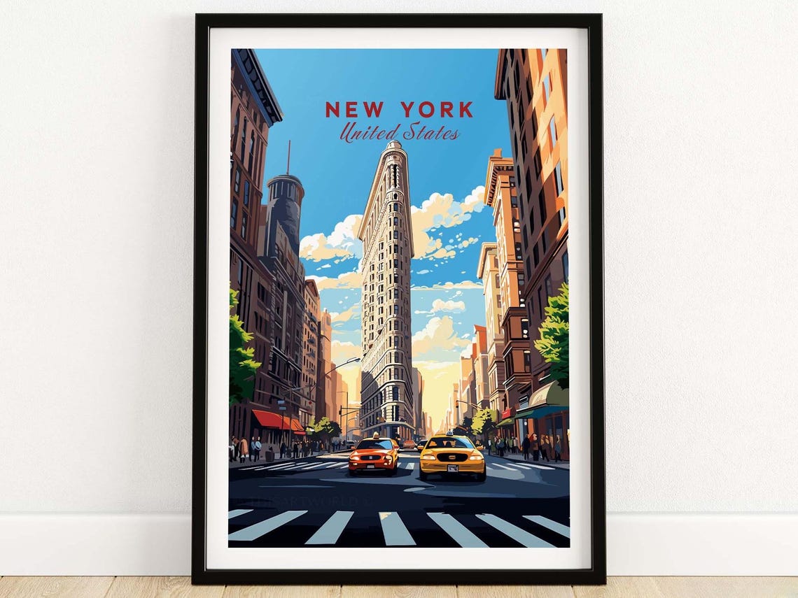New York City Travel Poster Art Print