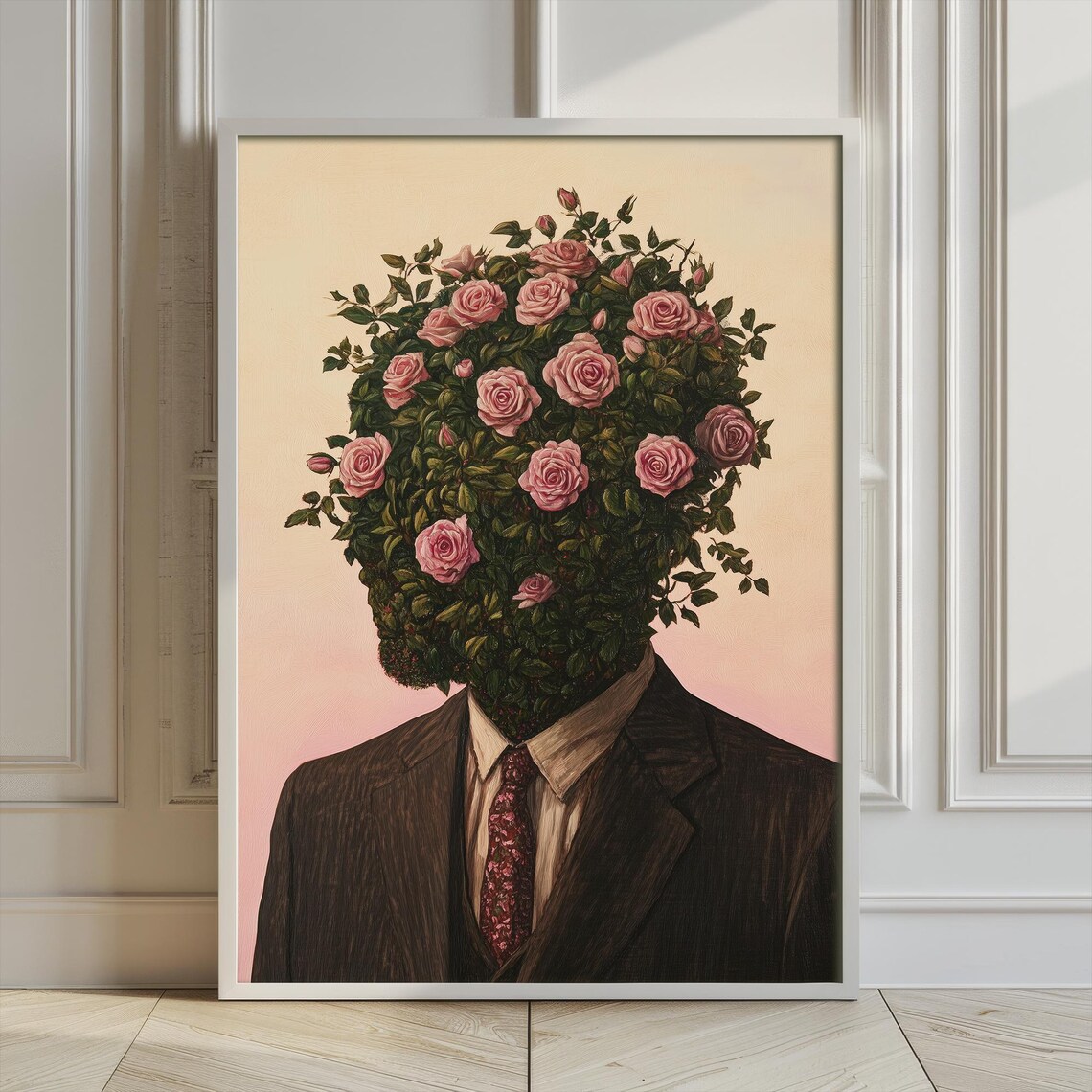 Flower Portrait Botanical Gothic Wall Art